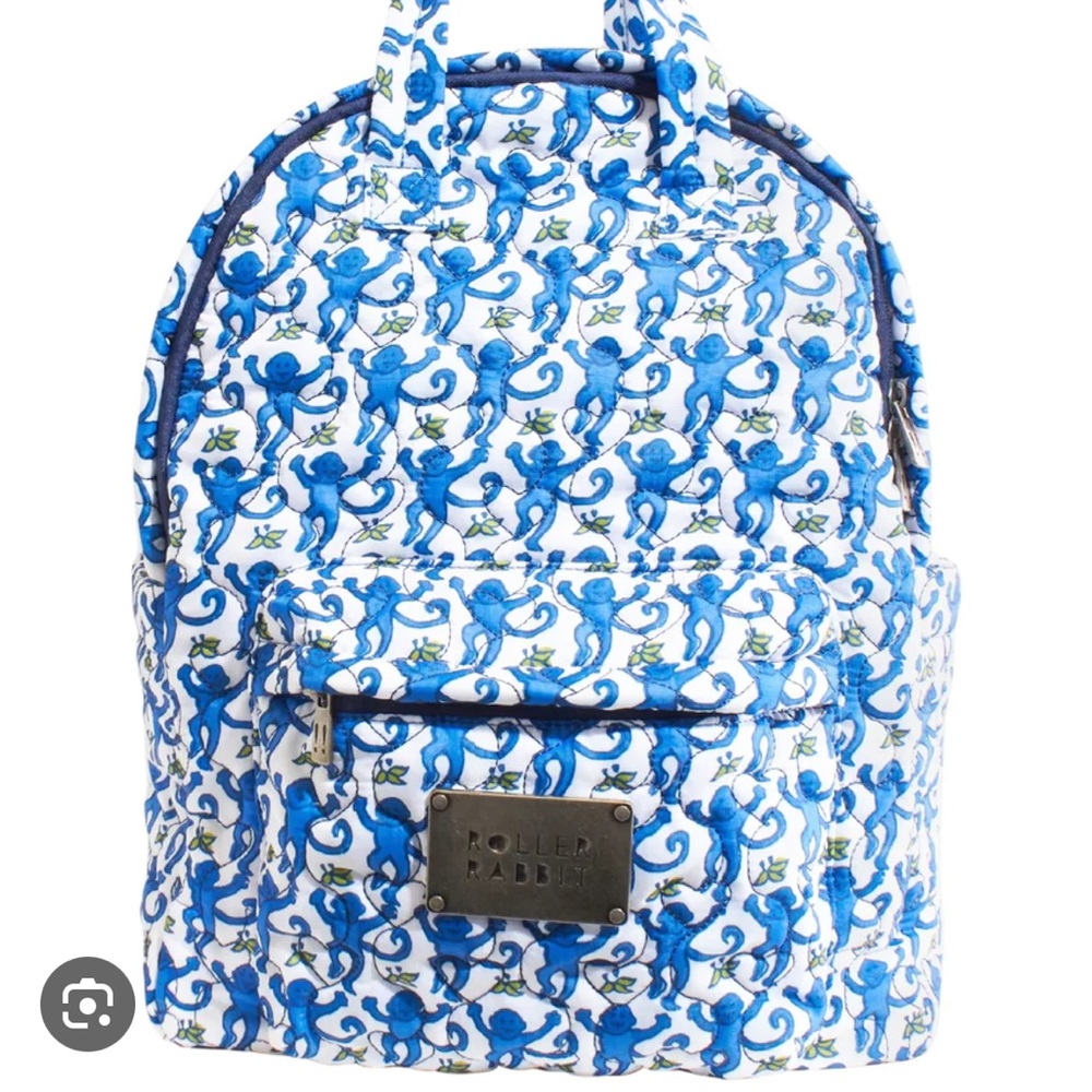 Roller Rabbit Monkey Backpack NWOT Perfect for Back to School 🎒